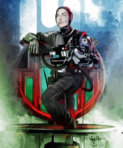 Tie Fighter Pilot Art Illutsration Paint By Number