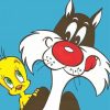 Tweety And Sylvester Cat Paint By Number