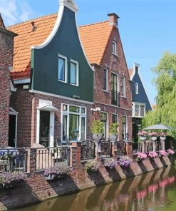 Volendam Town Buildings Paint By Number