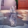 White Tiger Reflection Paint By Number