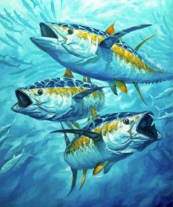 Yellowfin Tuna Fishes Paint By Number