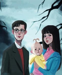 A Series Of Unfortunate Events Art Characters Paint By Number