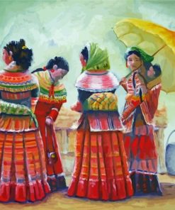 Abstarct Peru Women Paint By Number