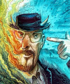 Abstract Breaking Bad Character Paint By Number