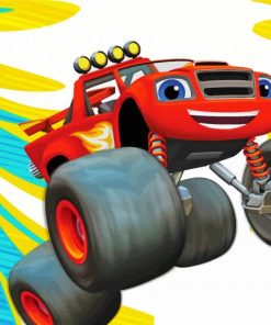 Aesthetic Blaze And The Monster Machines Movie Paint By Number