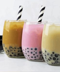 Aesthetic Boba Drinks Paint By Number