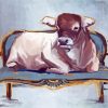 Aesthetic Cow On Chair Paint By Number