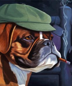 Aesthetic Dog With Cigar Paint By Number