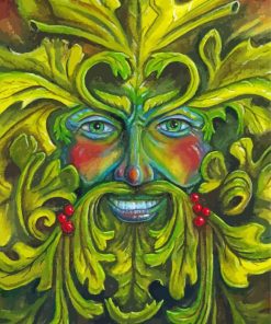 Aesthetic Green Man Art Paint By Number