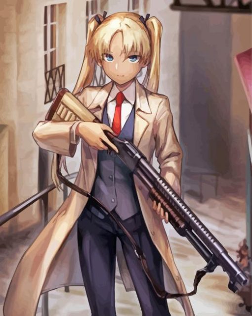 Aesthetic Gunslinger Girl Paint By Number