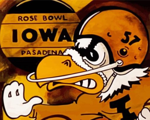 Aesthetic Iowa Hawkeye Paint By Number