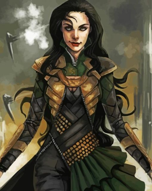 Aesthetic Lady Loki Paint By Number