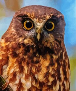 Aesthetic Morepork Bird Paint By Number