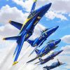 Aesthetic Navy Blue Angels Paint By Number