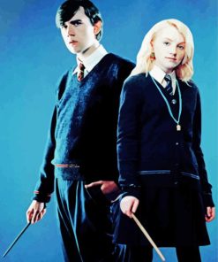 Aesthetic Neville And Luna Characters Paint By Number