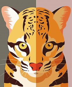 Aesthetic Ocelot Paint By Number