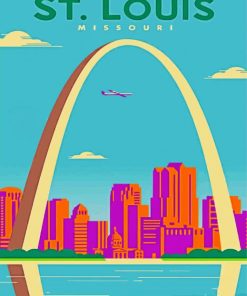 Aesthetic St Louis Mo Art Paint By Number