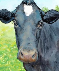 Aesthetic Black Cow Paint By Number