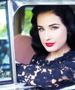 Aesthetic Dita Von Teese Paint By Number