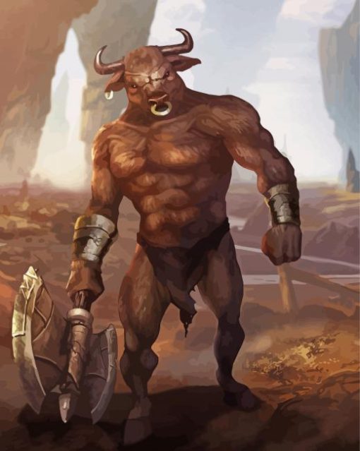 Aesthetic Minotaur Paint By Number