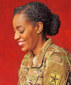 African Woman Military Paint By Number