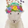 Animals With Flower Crown Paint By Number