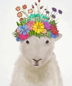 Animals With Flower Crown Paint By Number