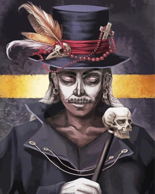 Baron Samedi In Hat Paint By Number