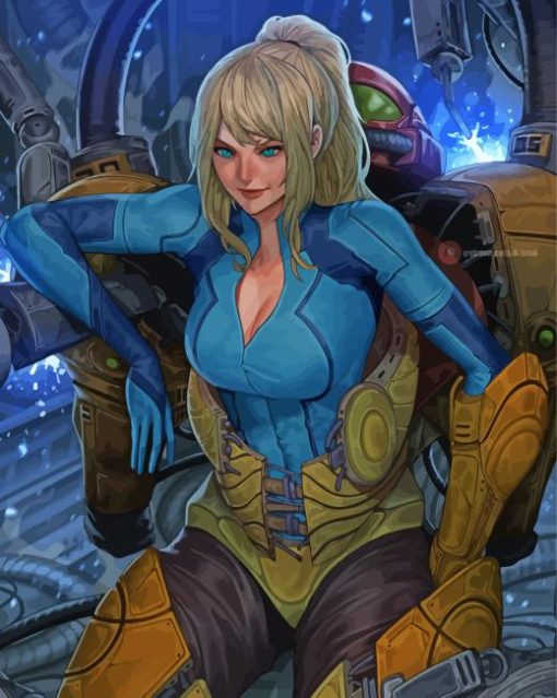 Beautiful Samus Aran Paint By Number