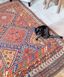 Black Cat With Oriental Rug Paint By Number