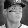 Black And White Aaron Judge Art Paint By Number