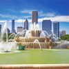 Buckingham Fountain Chicago Paint By Number