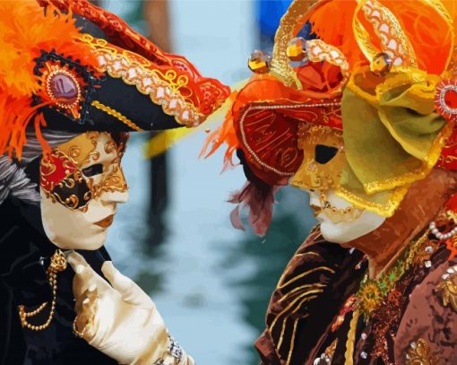 Carnival Venice Couple Paint By Number