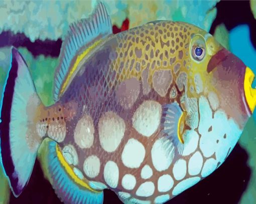 Clown Triggerfish Paint By Number