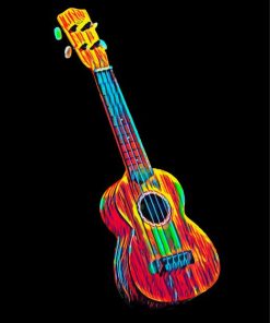 Colorful Ukulele Paint By Number