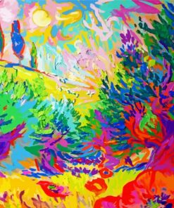 Colorful Impressionist Landscape Paint By Number