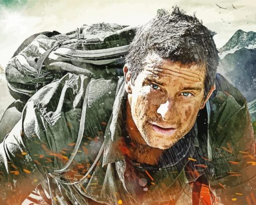 Cool Bear Grylls Paint By Number