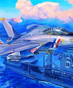 Cool F14 Plane Paint By Number