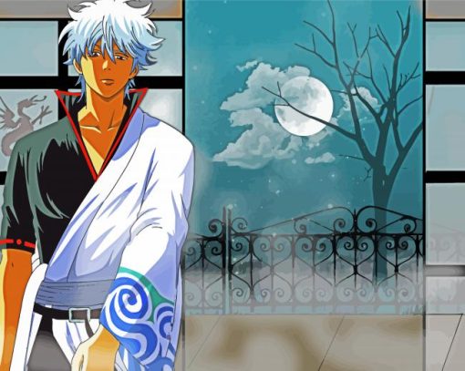 Cool Gintoki Paint By Number