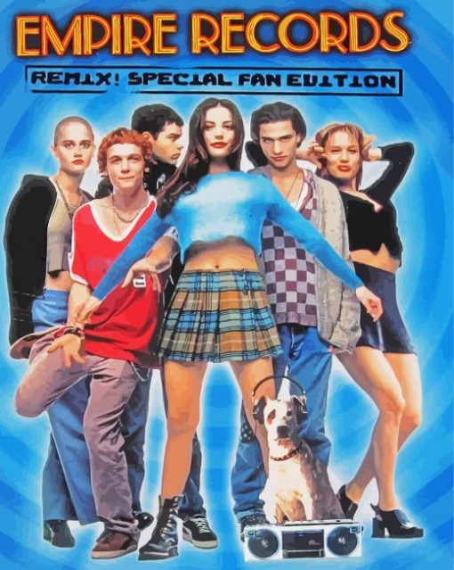 Empire Records Poster Paint By Number