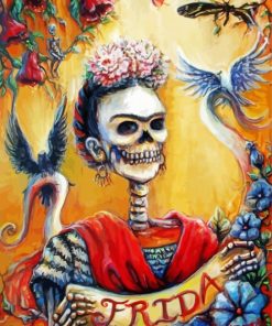 Frida Kahlo Skeleton Paint By Number