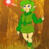 Green Saria Legend Of Zelda Paint By Number