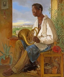 Horn Player Paint By Number