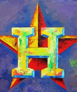 Houston Astros Art Paint By Number