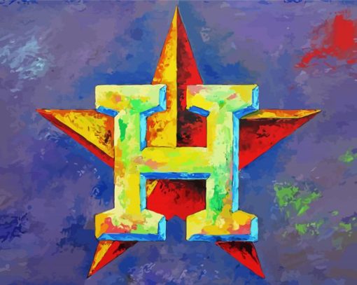 Houston Astros Art Paint By Number