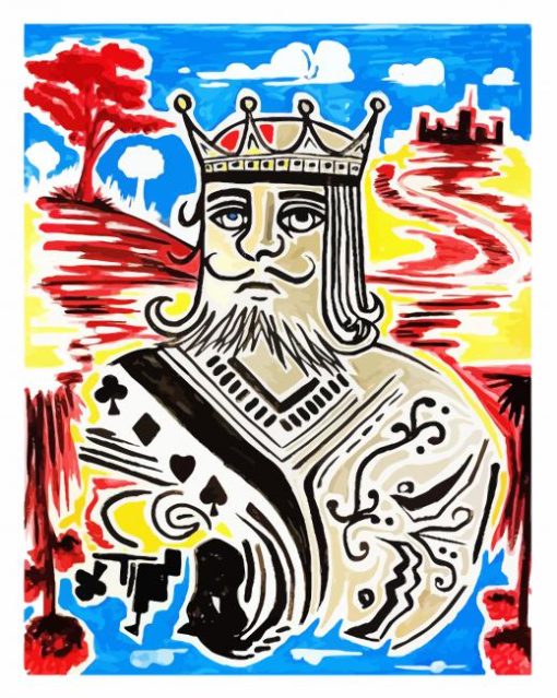 King Abstract Cards Paint By Number