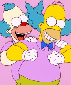 Krusty Clown Paint By Number