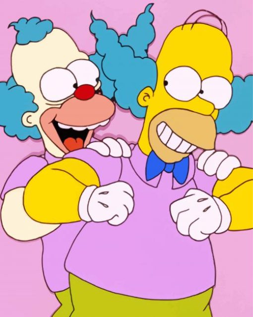 Krusty Clown Paint By Number