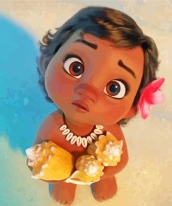 Little Vaiana Paint By Number