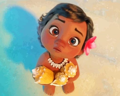 Little Vaiana Paint By Number